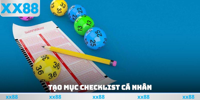 Tạo mục checklist cá nhân